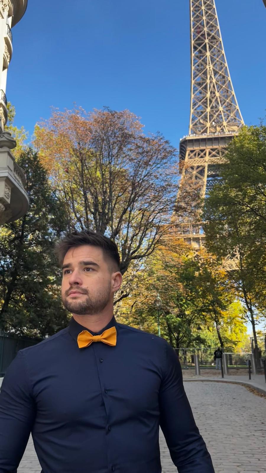 Yellow Fall Pre-tied Bow Tie